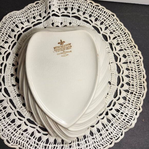 Simpsons Pottery Serving Dish Normandy Pattern Bowl Hand Painted Made in England - Picture 7 of 10